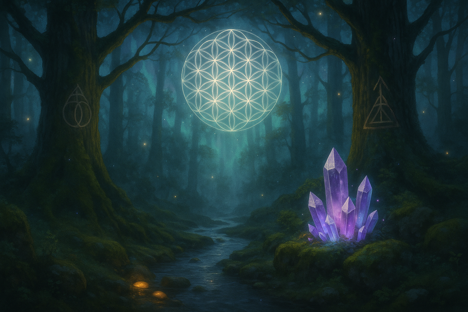 Paysage naturelle esoterique bien-être,  